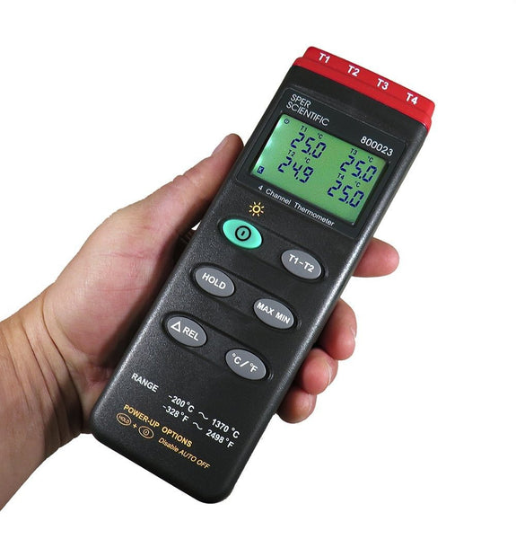 4-Channel Thermometer - Sper Scientific Direct