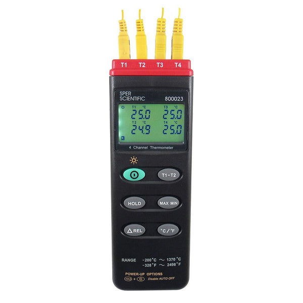 4-Channel Thermometer - Sper Scientific Direct