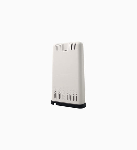 White EnviroMonitor IP Gateway (Wi-Fi/Ethernet) by Davis Instruments with black base and ventilation slots.
