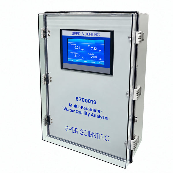 Sper Scientific 870001S analyzer with blue company logo