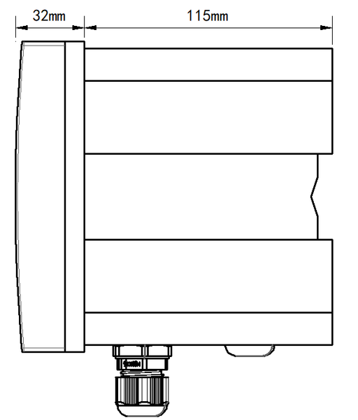 870002E dimension drawing side