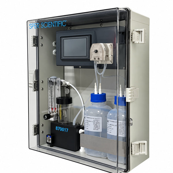 Sper Scientific 870017 DPD Colorimetry Chlorine Analyzer, closed cabinet view