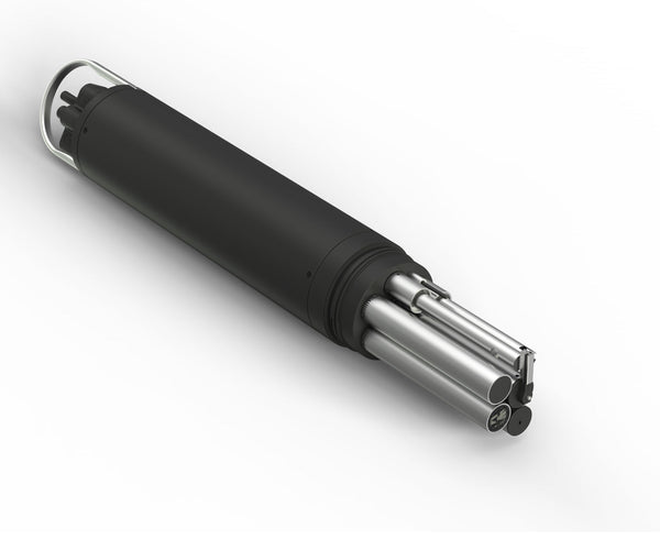 Portable multi-parameter water quality analyzer by Sper Scientific with a cylindrical design and multiple stainless steel probes.
