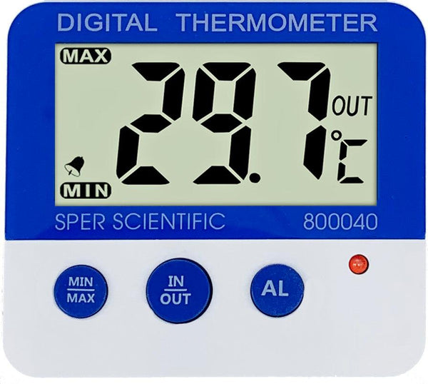 Digital Temperature Monitor with Remote Sensor and Frost Point Alarm | Sper Scientific Direct