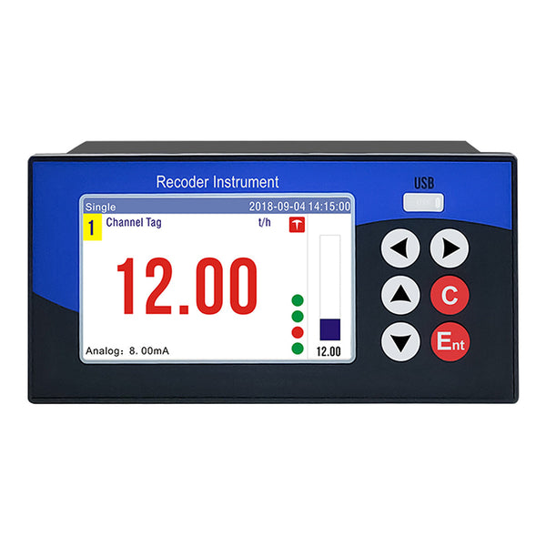 6-Channel Multi-Parameter Data Logger | Temperature RTD Pressure 4-20mA 0-5V Voltage with RS485 -