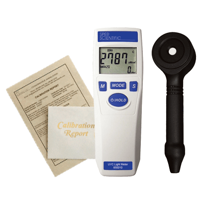 NIST Traceable Certificate of Calibration - UVA/B/C Light Meters (requires meter purchase) | Sper Scientific Direct