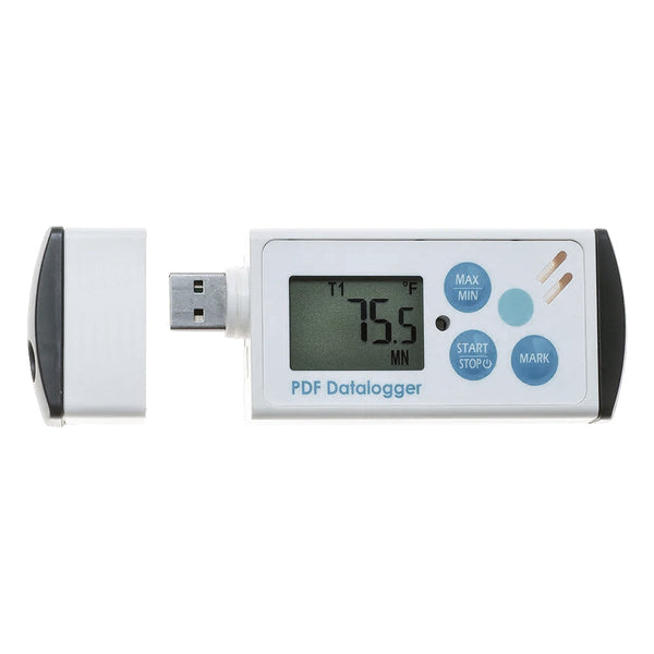 USB Humidity/Temperature Datalogger with PDF Reports