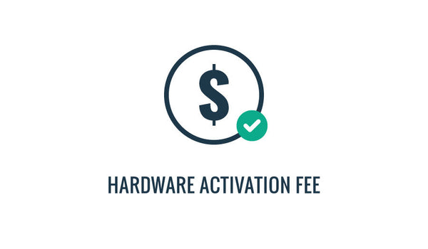 Hardware activation fee by Davis Instruments with a dollar sign and check mark.