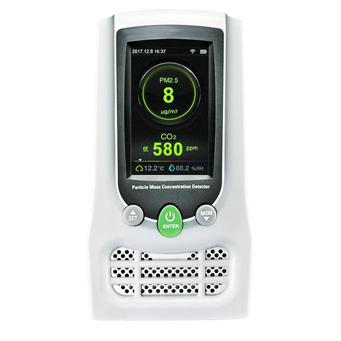 Particle Mass Concentration Detector with Formaldehyde CO2/PM2.5/PM10 TVOC Temperature/Humidity | Sper Scientific Direct