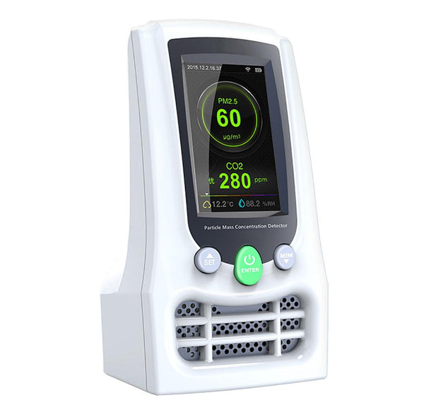 Particle Mass Concentration Detector with Formaldehyde CO2/PM2.5/PM10 TVOC Temperature/Humidity | Sper Scientific Direct