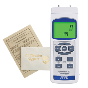 Recertification - Manometers | Sper Scientific Direct