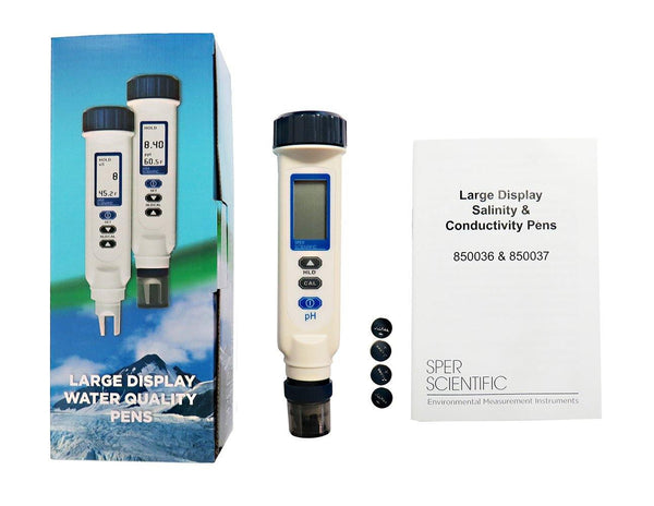 Salinity / Temperature Pen with Large LCD Display | Sper Scientific Direct