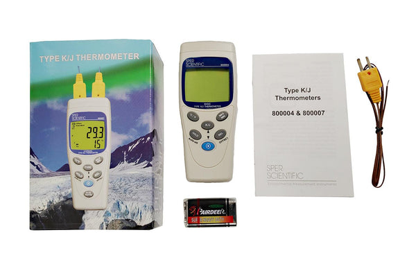 Thermometer Basic Type K/J | Sper Scientific Direct