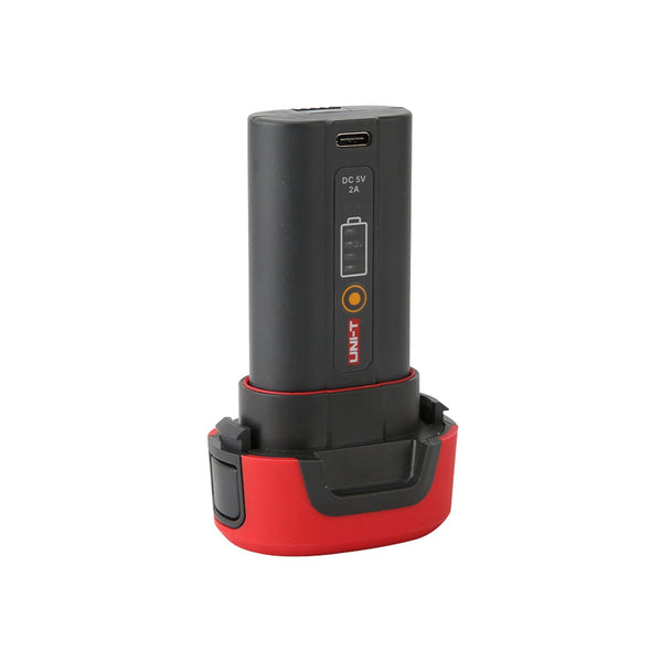 Black and red Li-ion Battery for Uni-Trend E/V/H Series Thermal Imaging Camera.