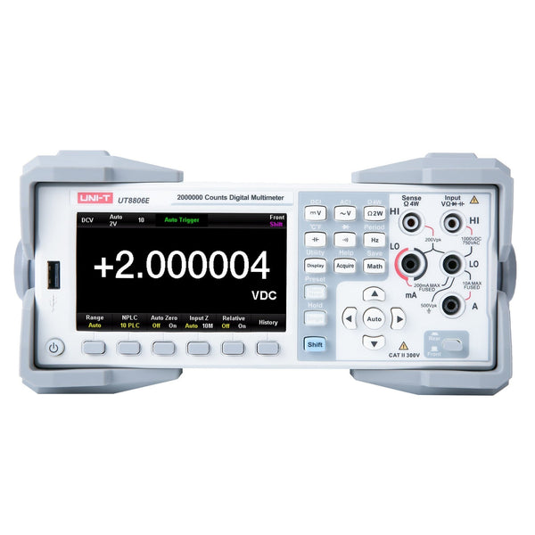 UNI-T UT8806E Performance-Series Bench Digital Multimeter is a 6½-digit auto-ranging True-RMS meter