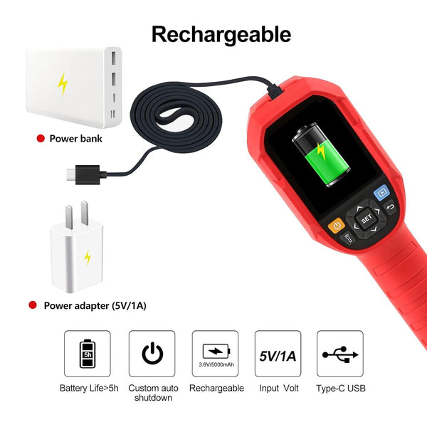 High-Performance Thermal Imaging Camera with Extended Temperature Range