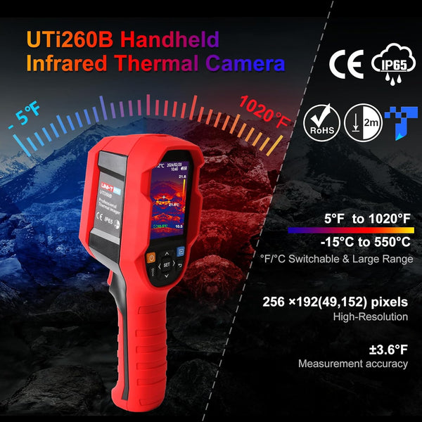 High-Performance Thermal Imaging Camera with Extended Temperature Range