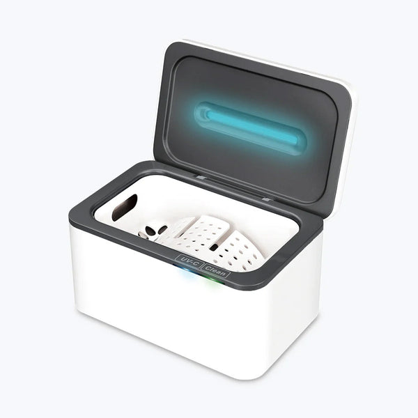 UVC Ultrasonic cleaner with UV light On