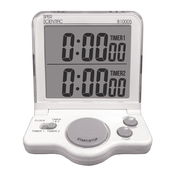 White Large Display Timer - Sper Scientific Direct