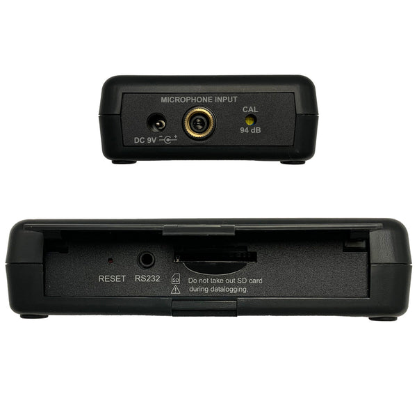 Noise Dosimeter Datalogger Side Views