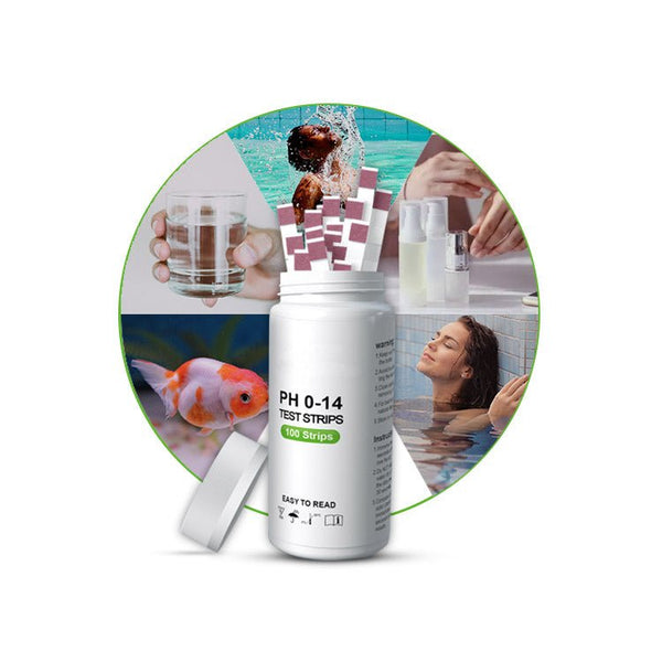 pH 0-14 Test Strips for drinking water, pools, aquariums