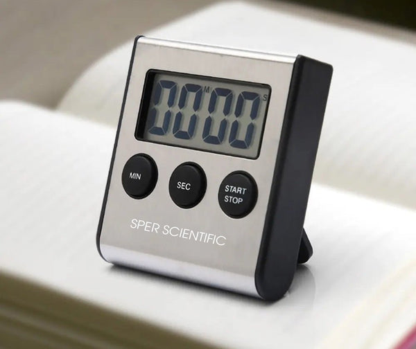 Stainless Steel Lab + Kitchen Timer 3