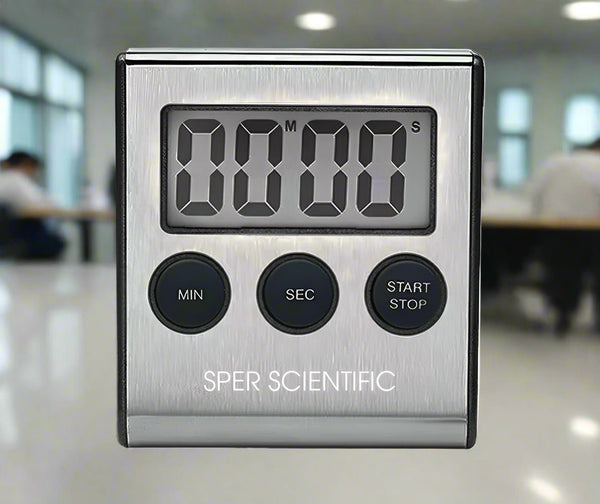 Stainless Steel Lab + Kitchen Timer 2