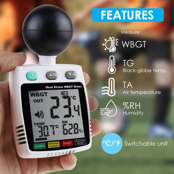 Wearable Heat Stress Meter Features