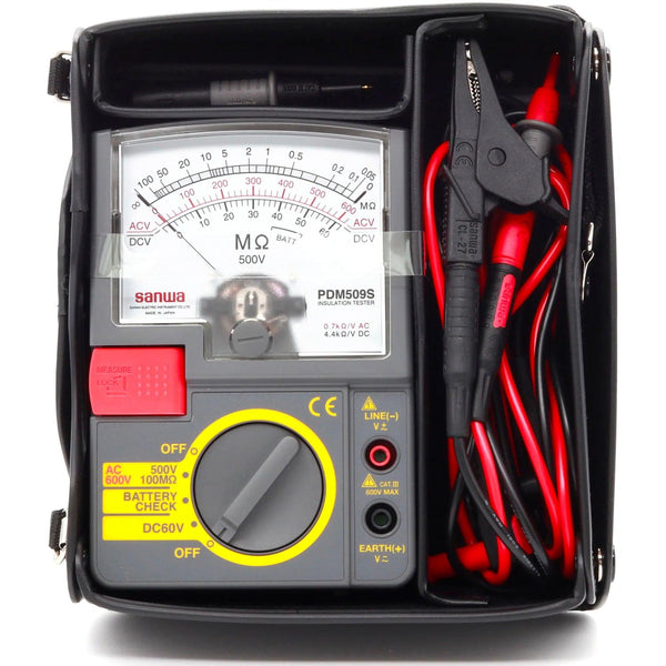 PDM509S | Analog Insulation Tester 500V / 100MΩ Single Range - Sanwa-America.com